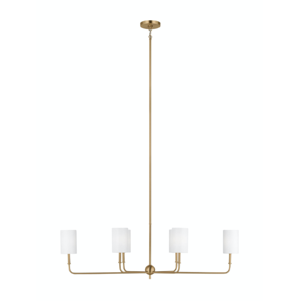 Hela Chandelier, Chandelier, Satin Brass