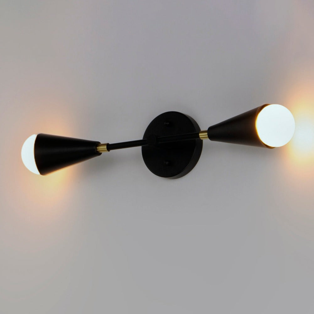Blair Wall Sconce, Sconce, Black and Brass