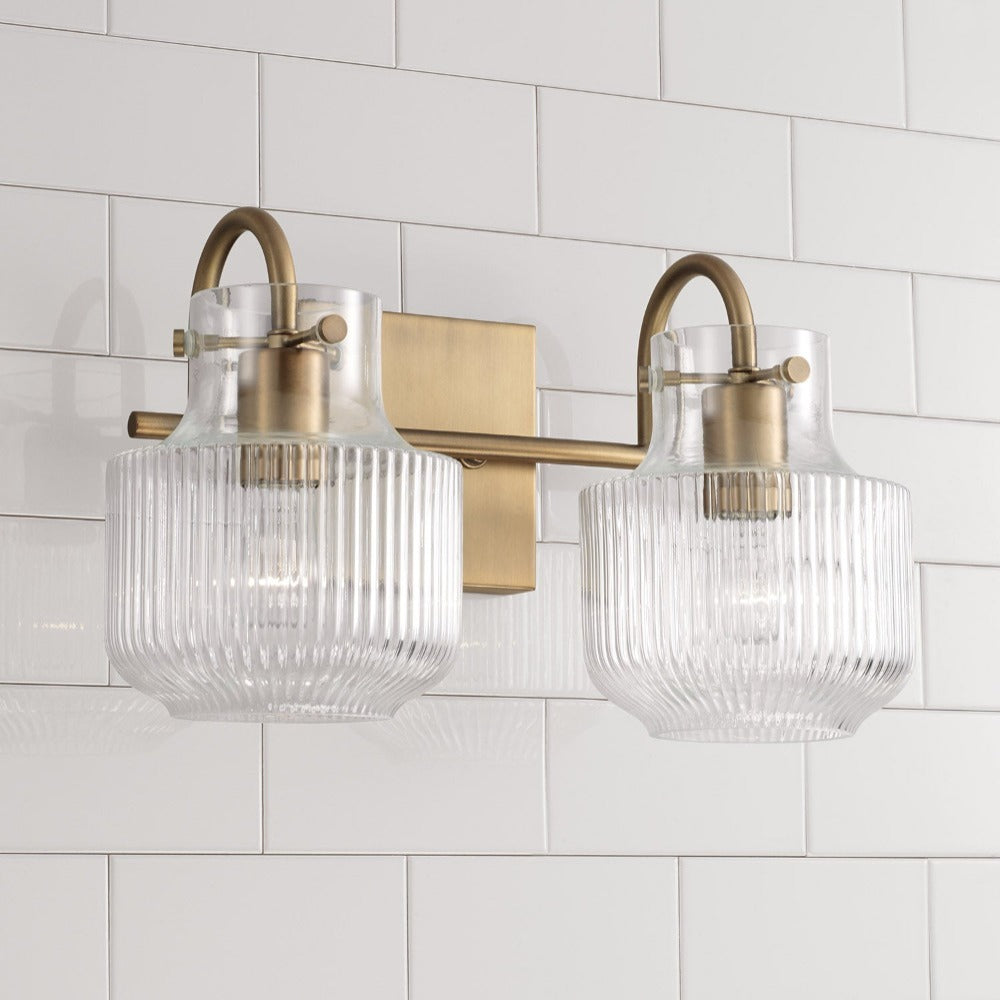 Brea Vanity, Vanity, Aged Brass