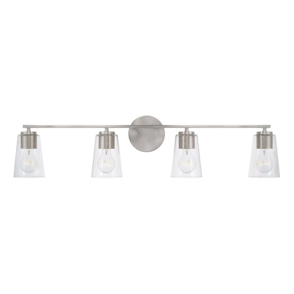 Finley 4-Light Vanity, Vanity, Brushed Nickel