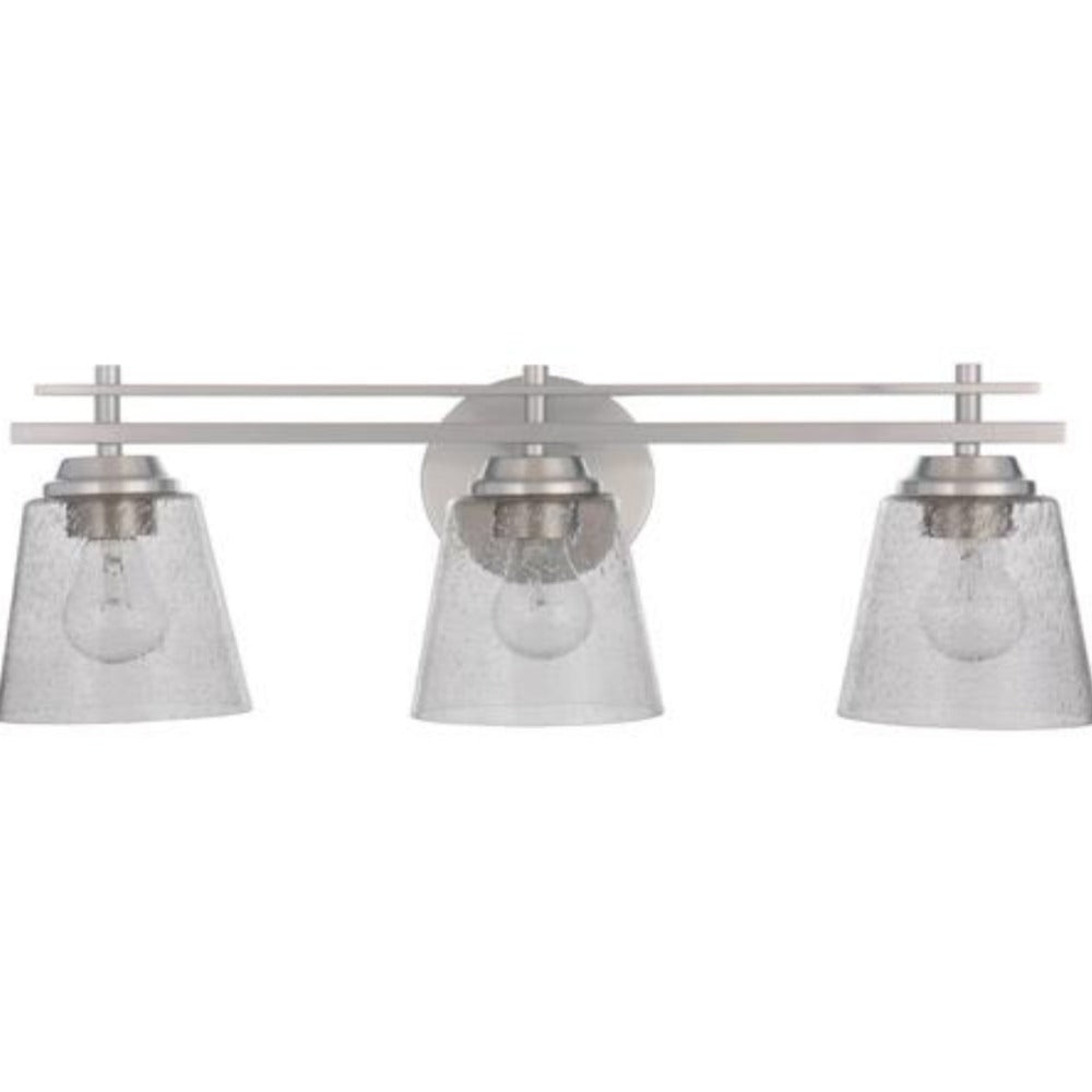 Sutton 3-Light Vanity, Vanity, Brushed Nickel