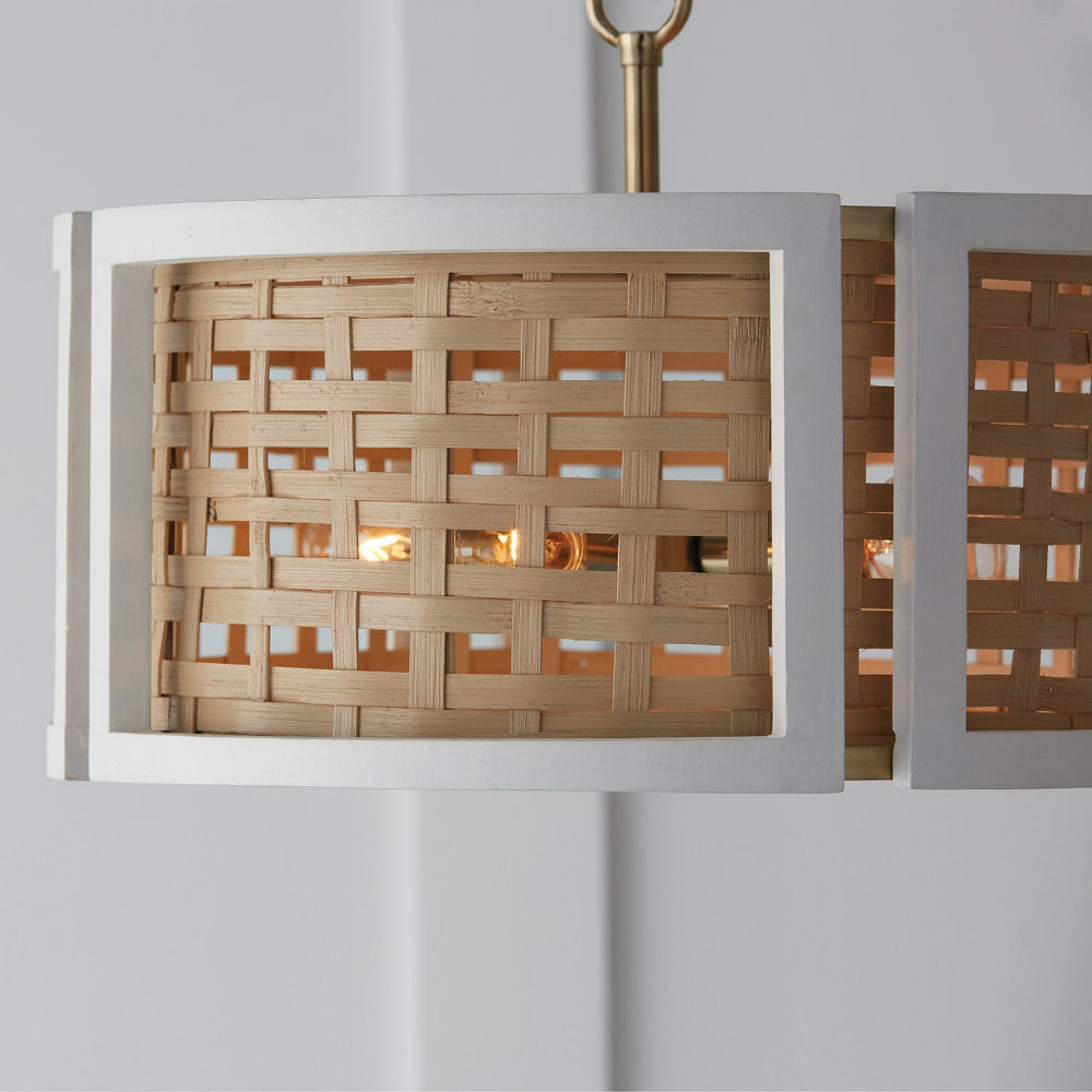 Zang Dual Mount Pendant, Pendant, Matte White