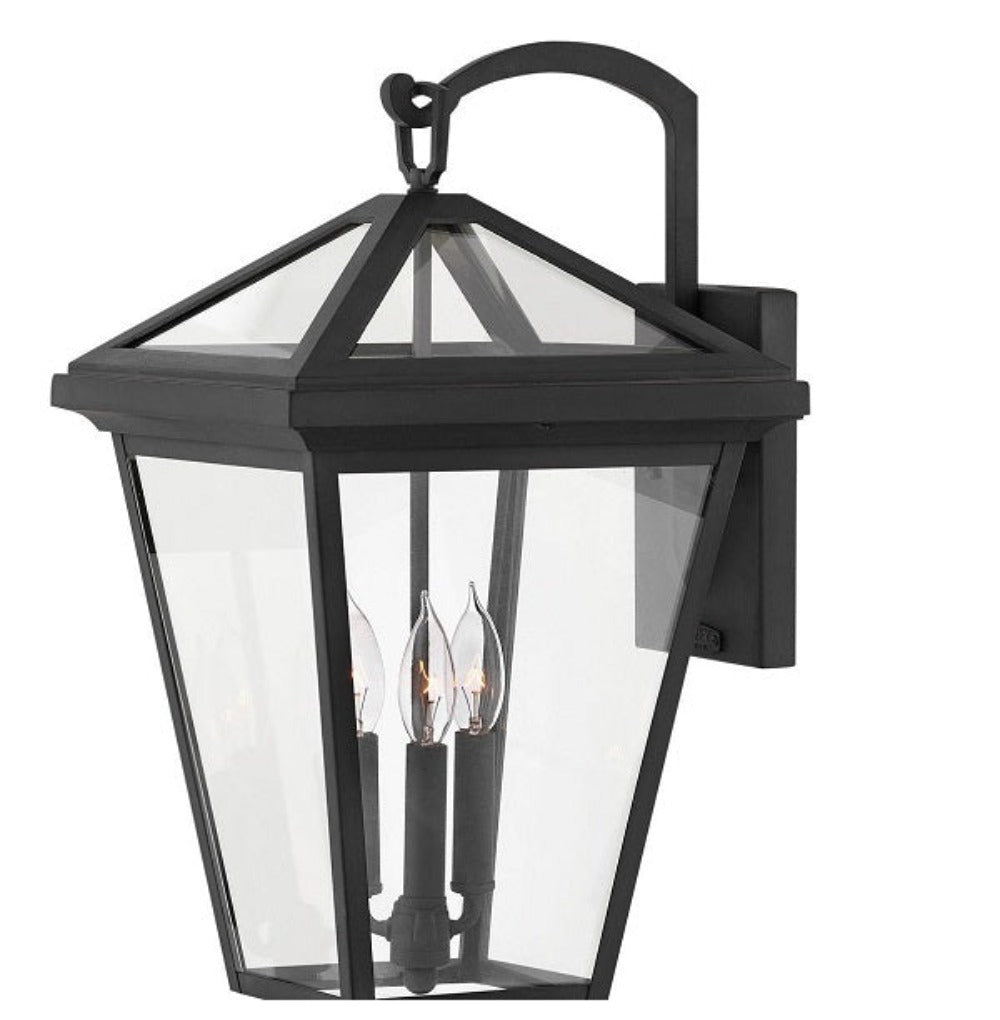 Abraham Wall Mount Lantern, Sconce, Museum Black