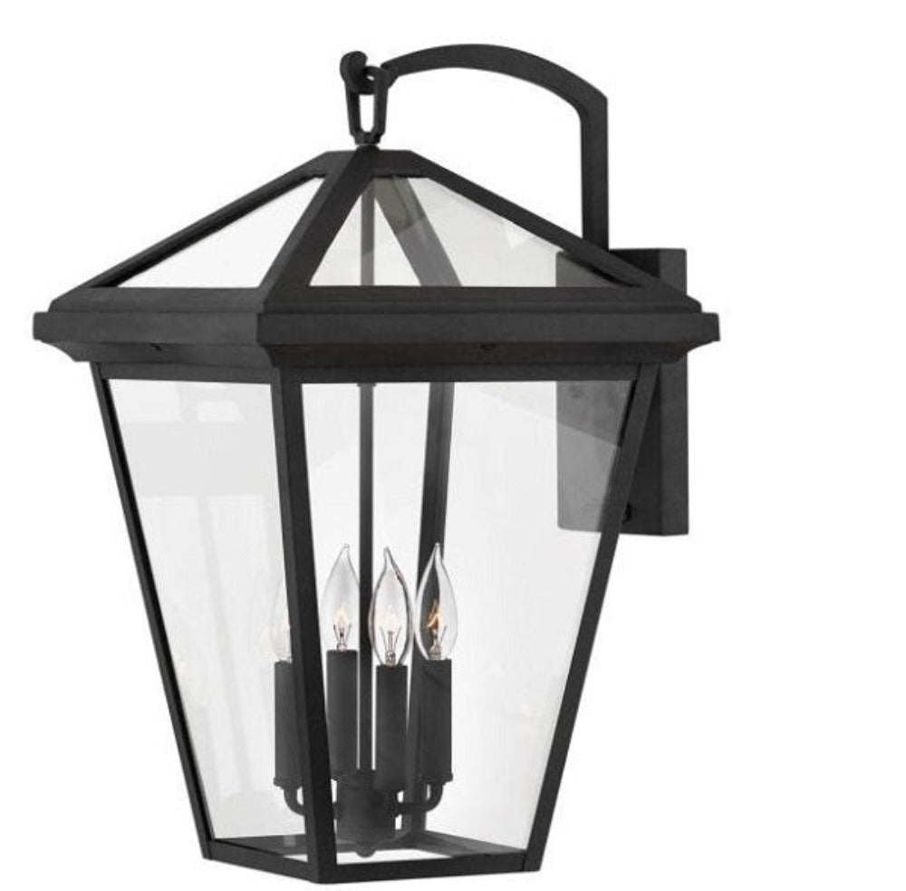 Abraham Wall Mount Lantern, Sconce, Museum Black