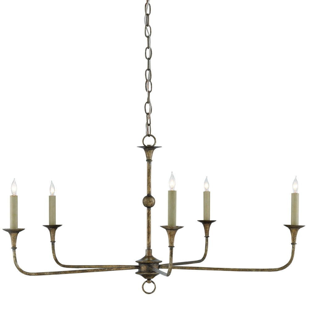 Peyton Chandelier, Chandelier, Pyrite Bronze
