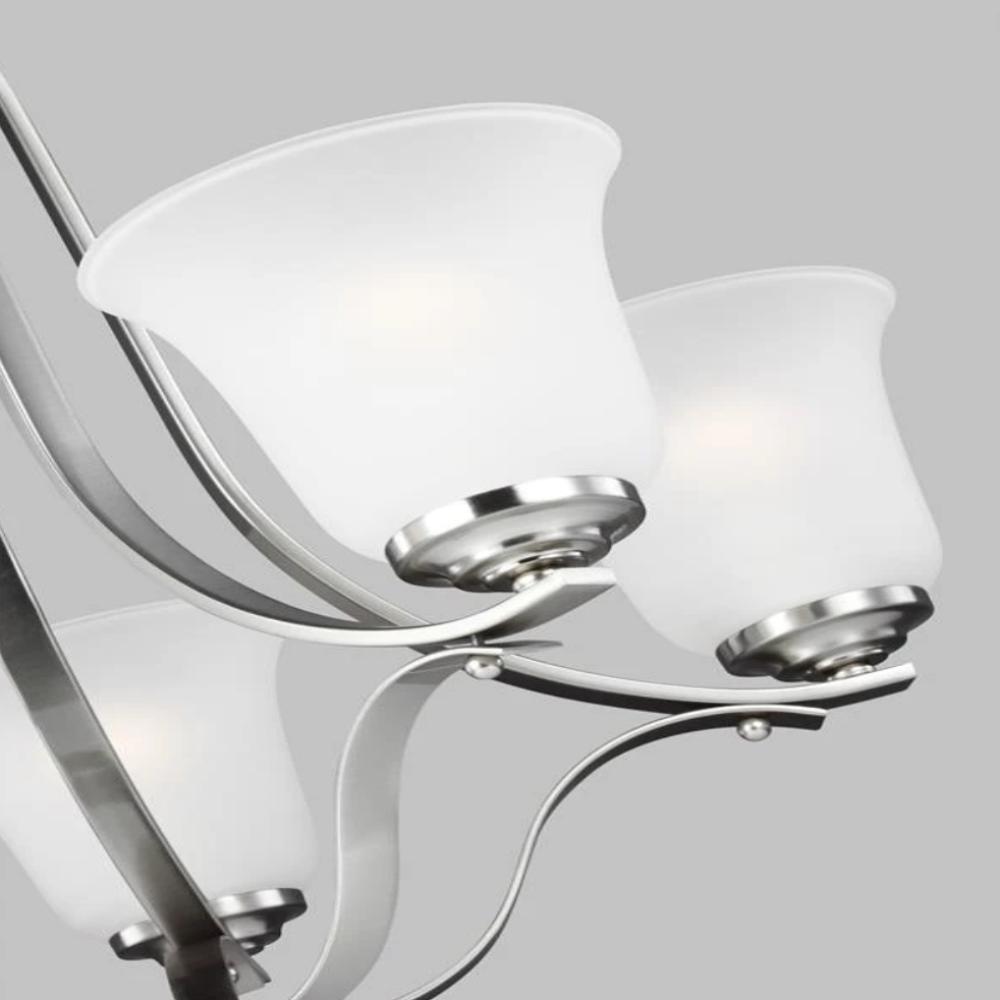Hanover 5-Light Chandelier, Chandelier, Brushed Nickel