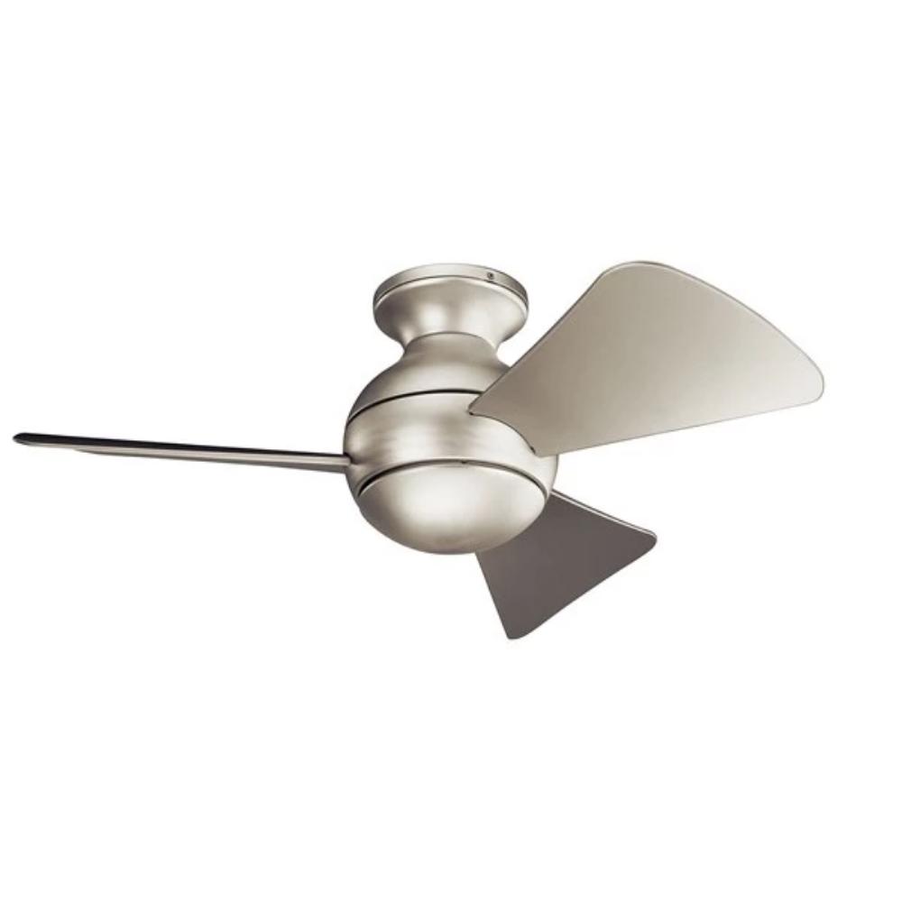 Kael Fan, 34" LED Ceiling Fan, Brushed Nickel, Cap