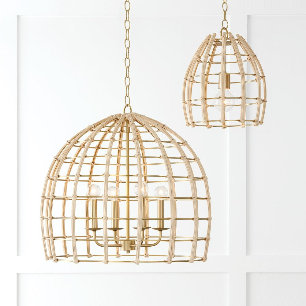 Saven Pendant, Pendant, Matte Brass