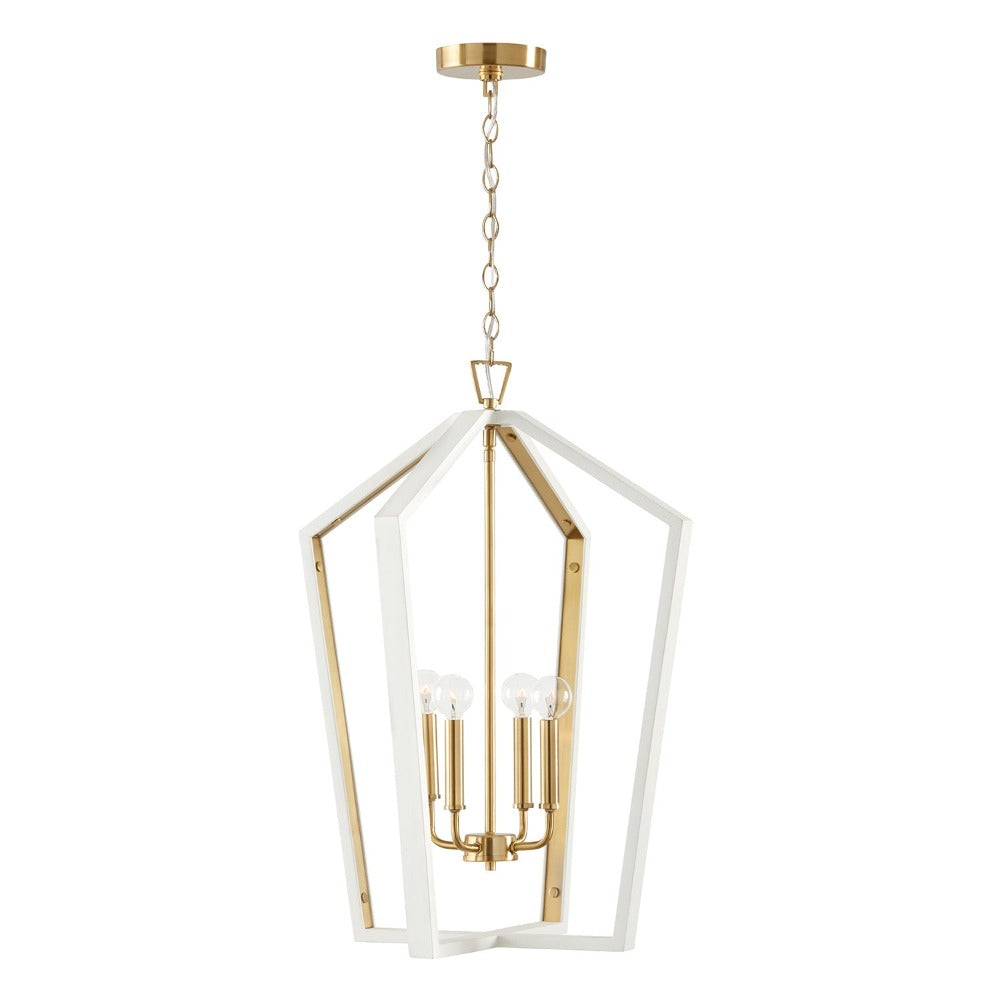 Emery 4-Light Pendant, Pendant, Flat White