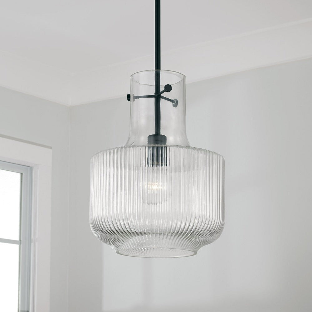 Brea Pendant, Pendant, Matte Black