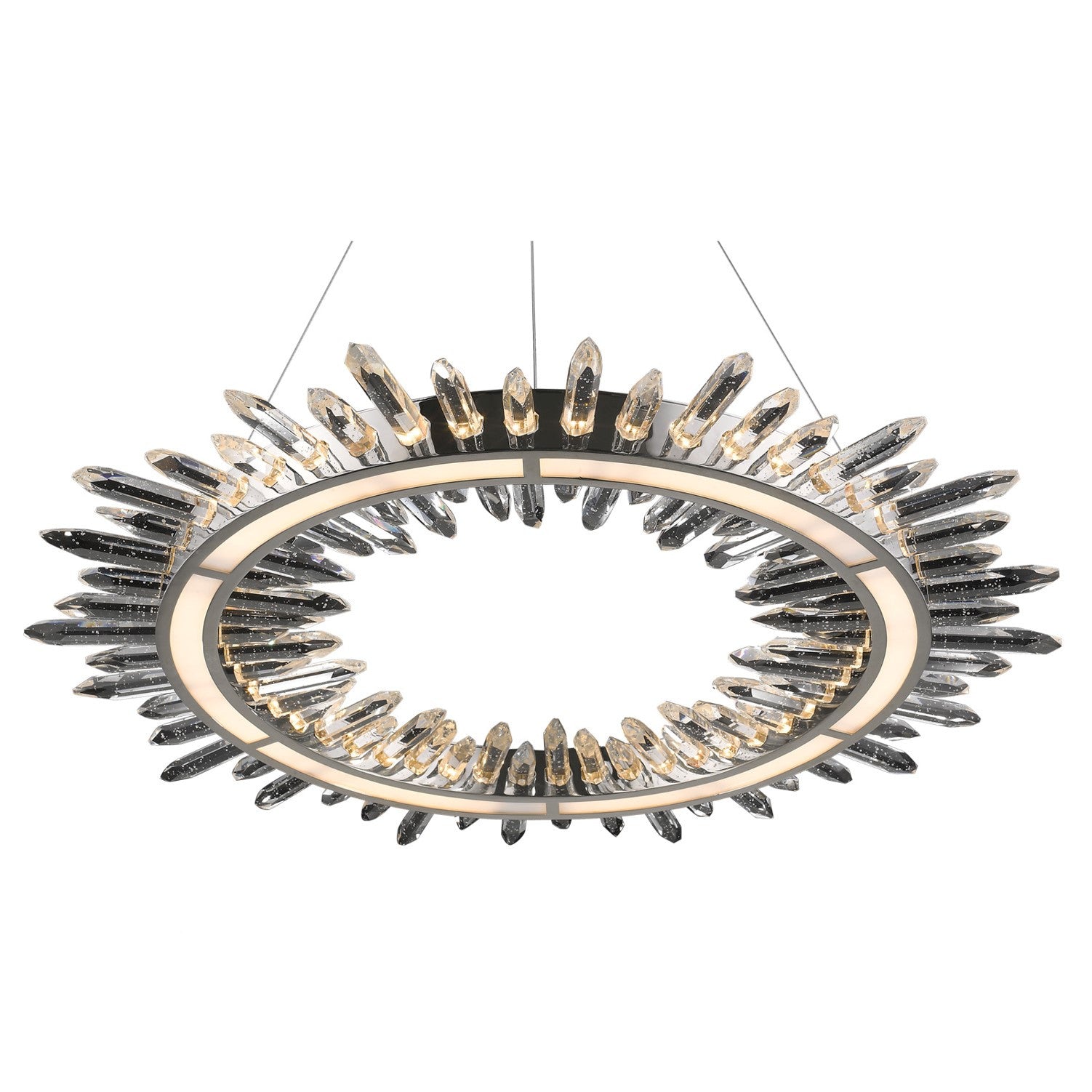 Avenue Lighting Aspen Crystal and Polished Nickel Modern LED Chandelier