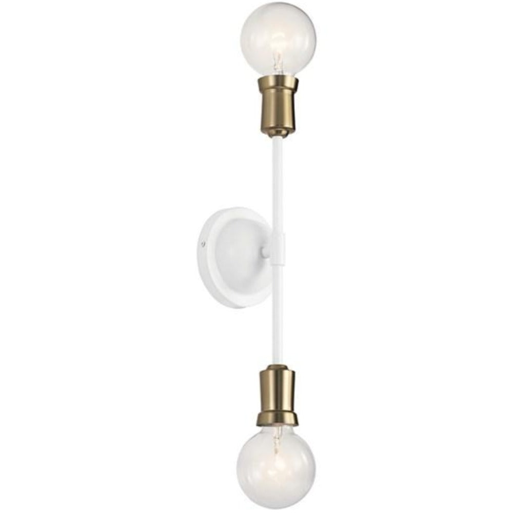 Armstrong 2-Light Sconce, Sconce, White