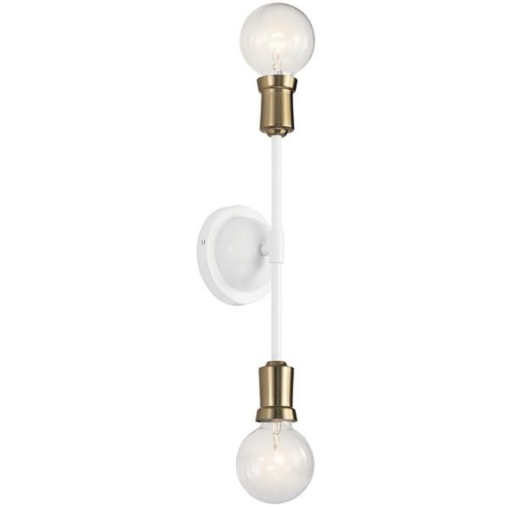 Armstrong 2-Light Sconce, Sconce, White