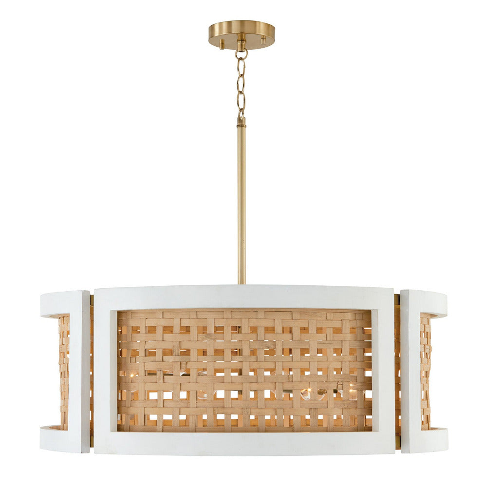 Zang Chandelier, Chandelier, Matte White