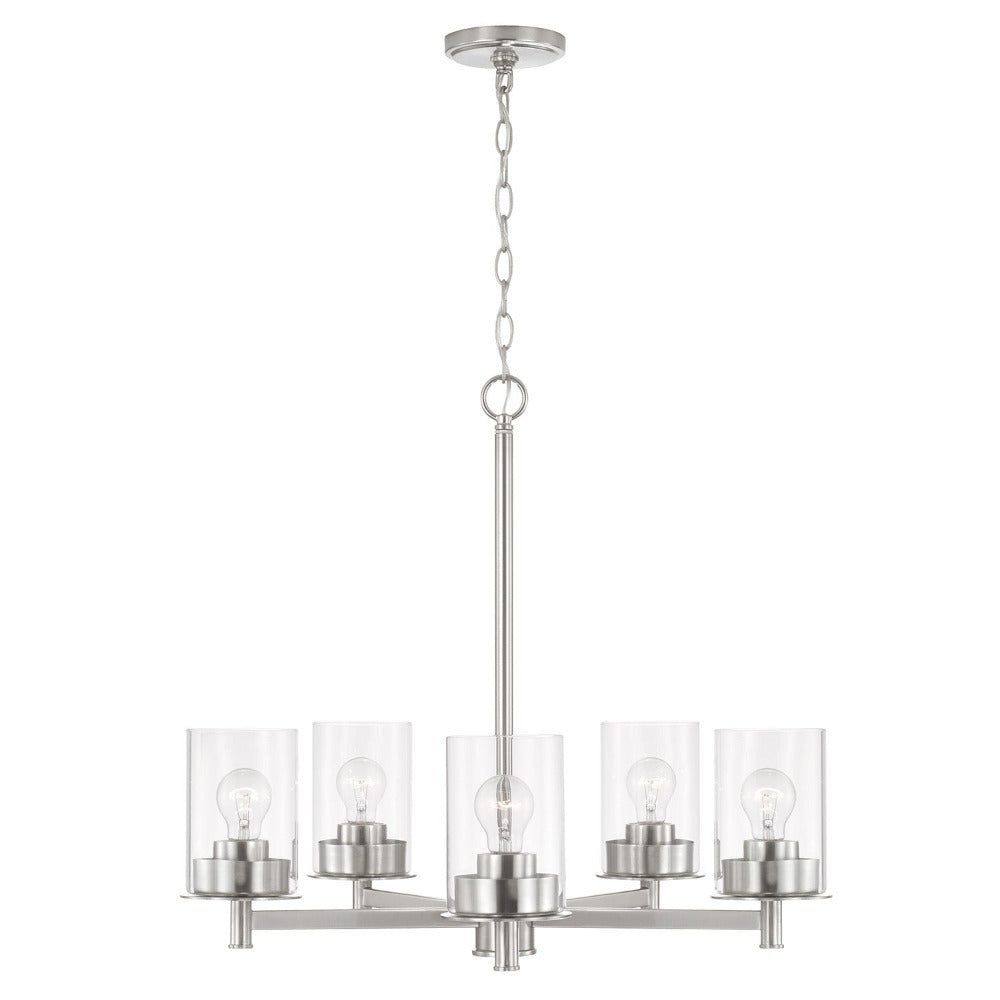 Joans Chandelier, Chandelier, Brushed Nickel