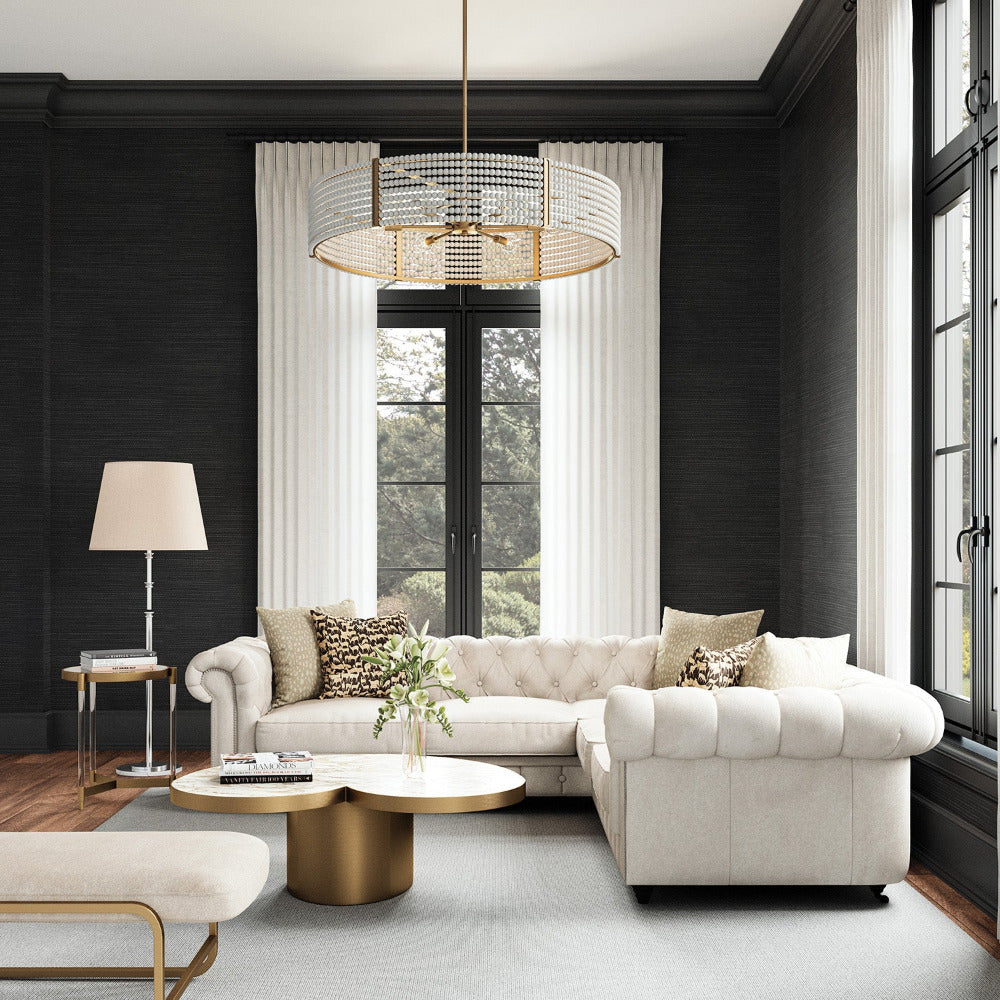 Chenoa Chandelier, Chandelier, Aged Brass