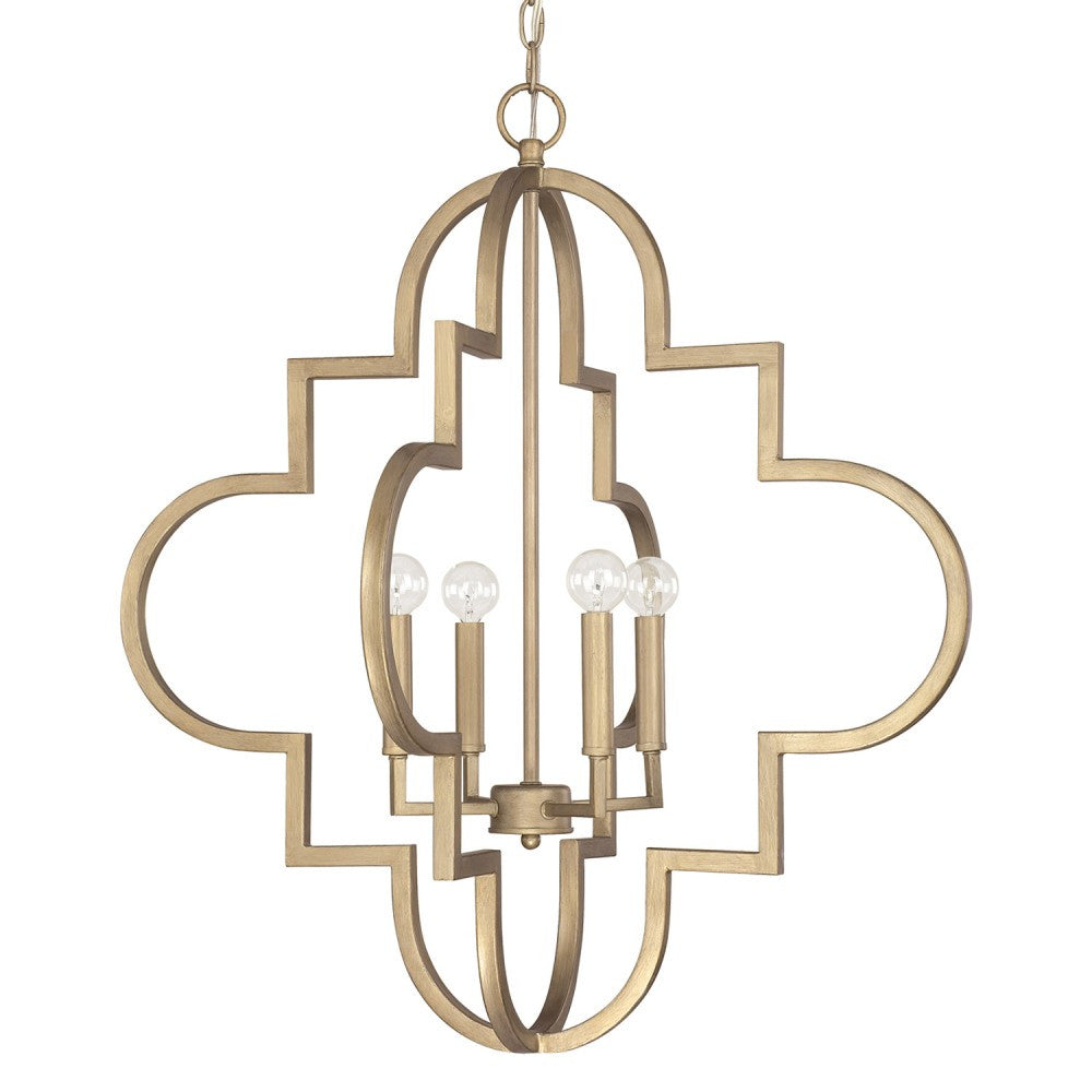 Large Ellis Pendant in Brushed Gold by Capital Lighting 4542BG