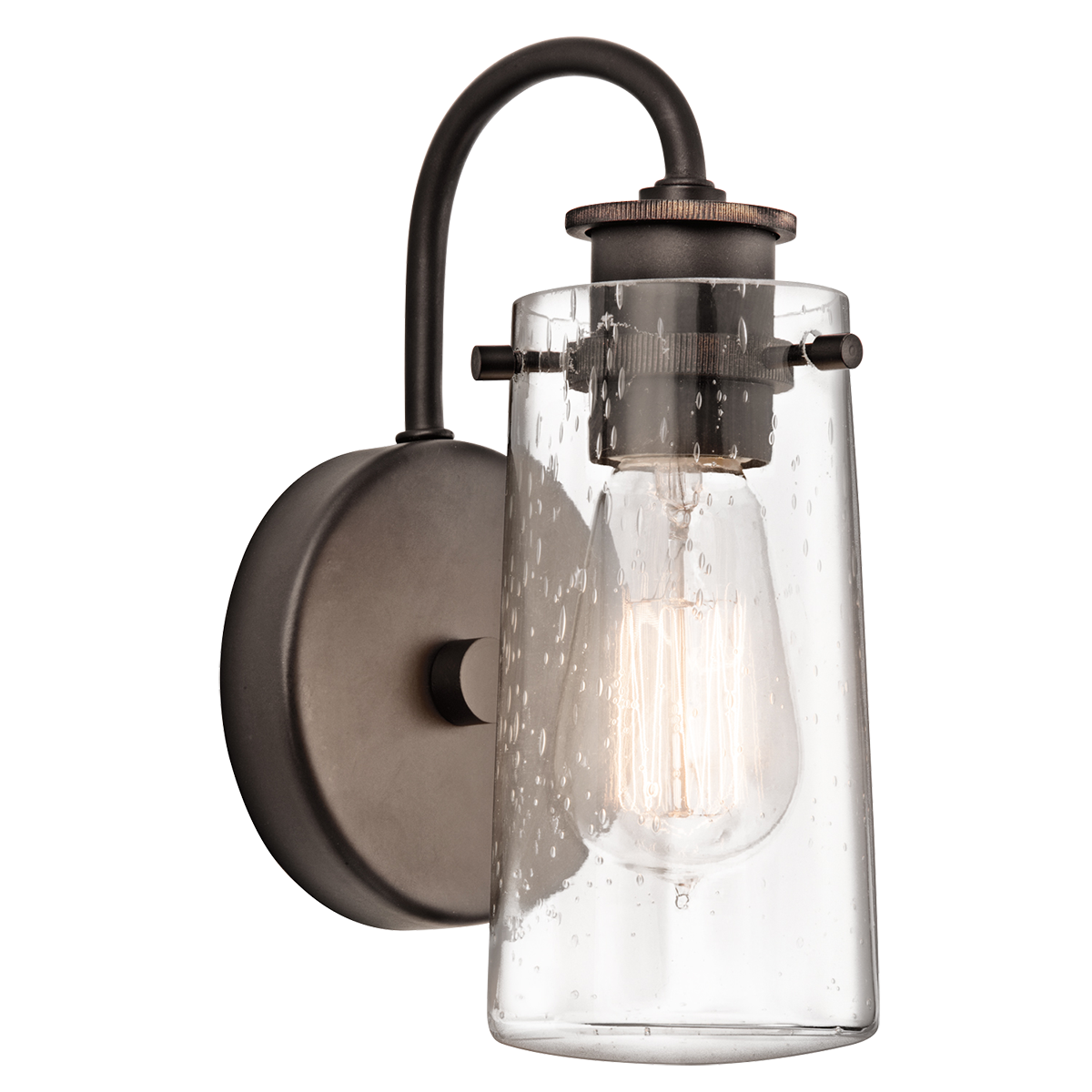 1 Light Braelyn Sconce in Old Bronze by Kichler Lighting 45457OZ