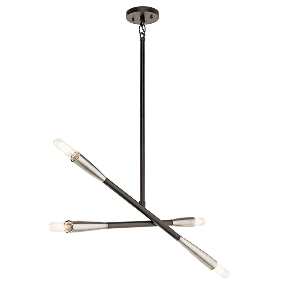 Branches Chandelier, 4-Light Chandelier, Black