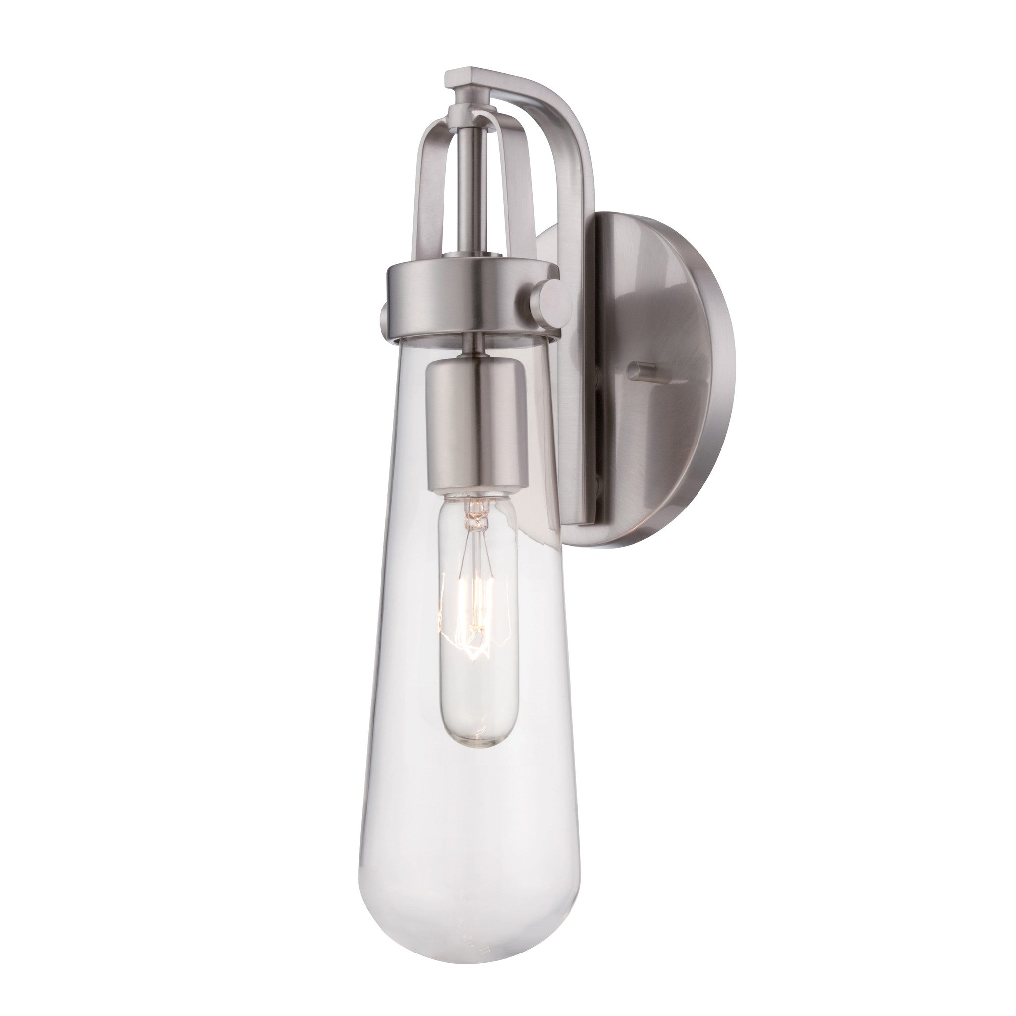 Beaker Sconce in Brushed Nickel, by Nuvo Lighting, 60-5261