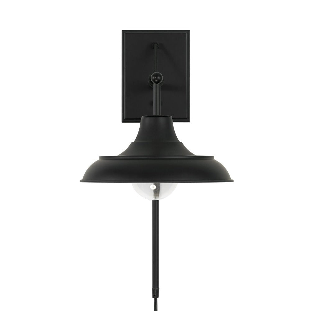 Lee 1-Light Wall Sconce, Wall Sconce, Matte Black