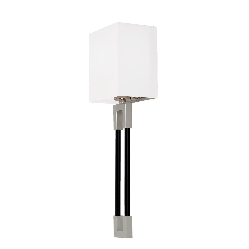 Abbie 1-Light Sconce, Wall Sconce, Polished Nickel