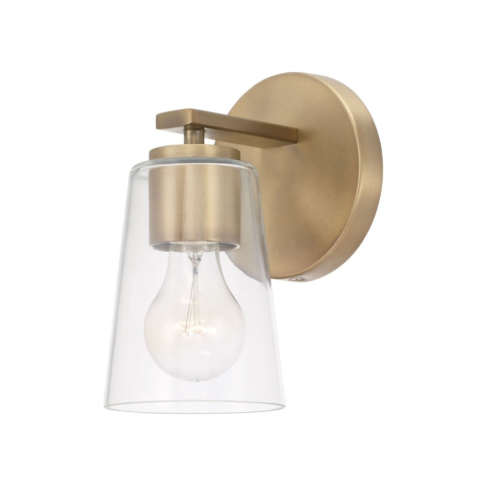 Finley 1-Light Vanity, Vanity, Aged Brass