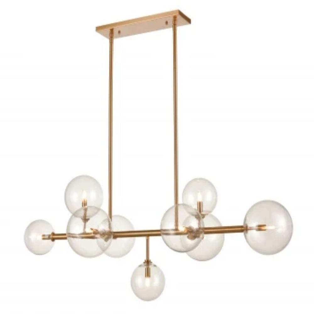Leon Chandelier, Chandelier, Aged Brass