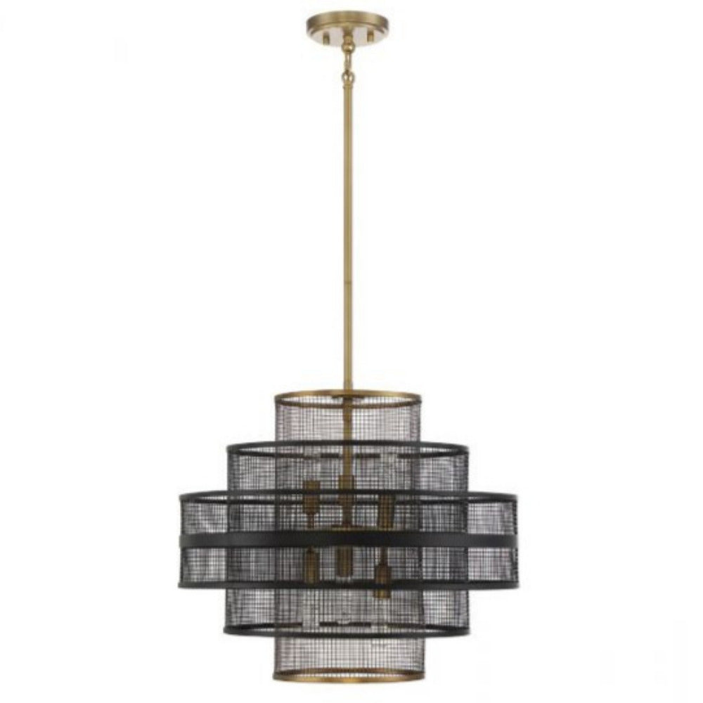 Viviana Chandelier, Chandelier, Matte Black