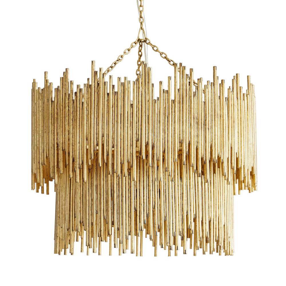 Merrin Pendant, Pendant, Gold Leaf