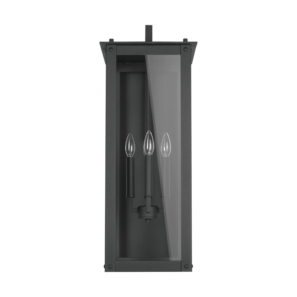 Maci 11&quot; 4-light Outdoor Wall Lantern, Sconce, Black