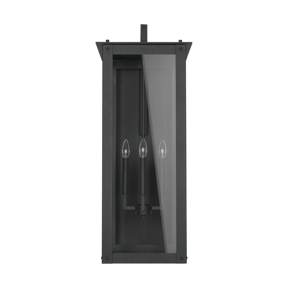 Maci 14&quot; 4-light Outdoor Wall Lantern, Sconce, Black