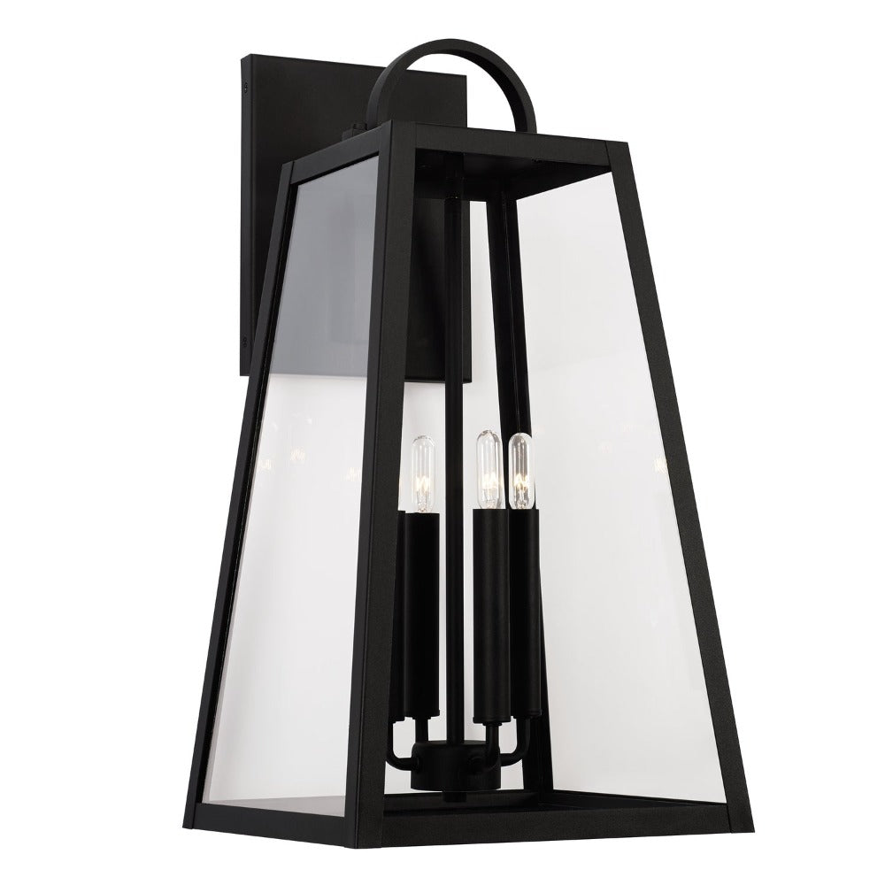 Andrew 4-light Outdoor Wall Lantern, Sconce, Black