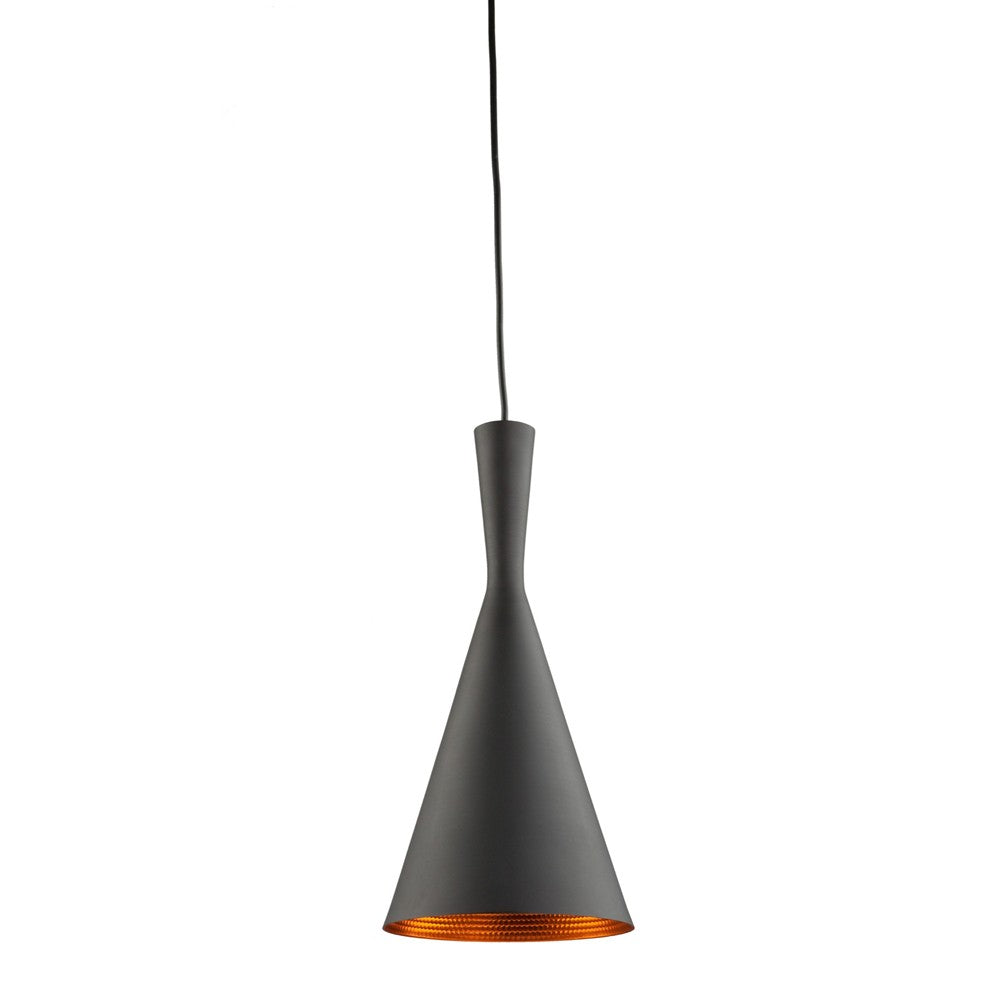 Connecticut 1 Light Pendant in Matte Black and Copper by Artcraft JA800