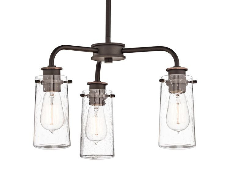 3 Light Braelyn Chandelier in Olde Bronze, by Kichler, 43057OZ