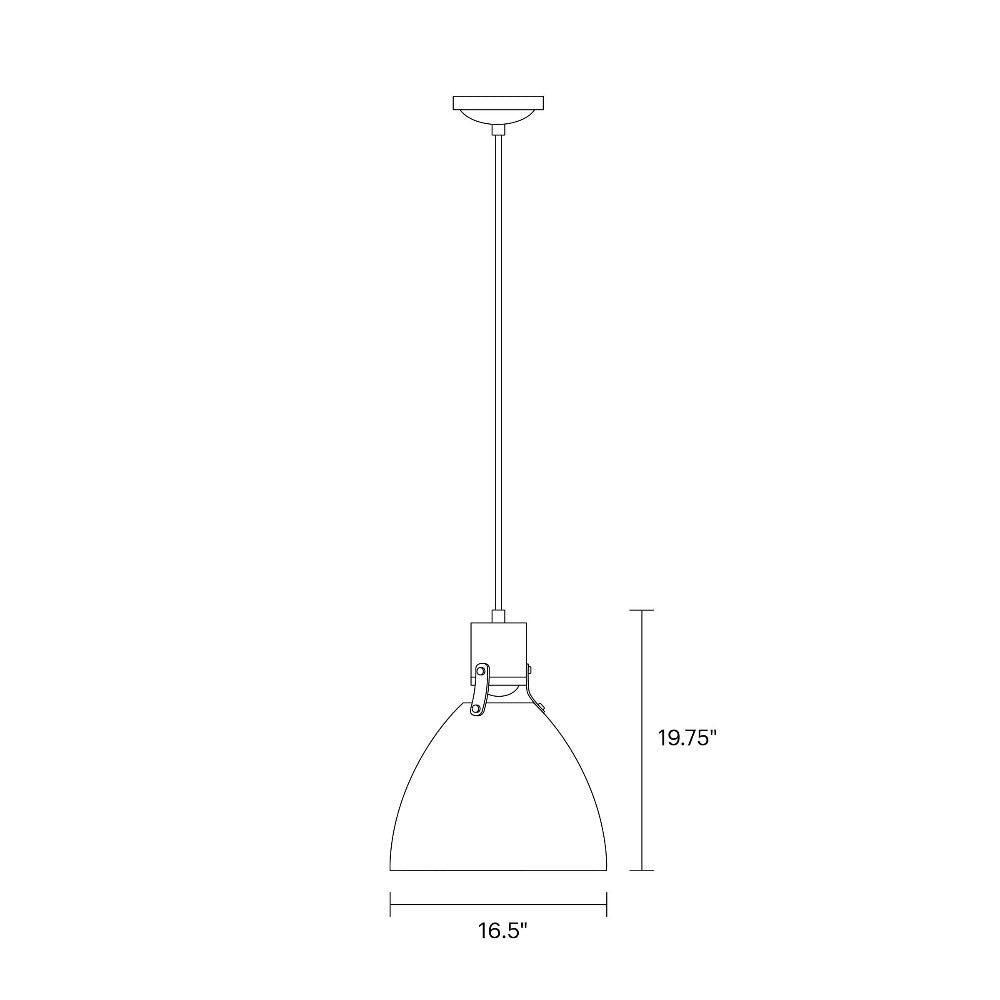 Banfield Pendant, Pendant, Scale Drawing