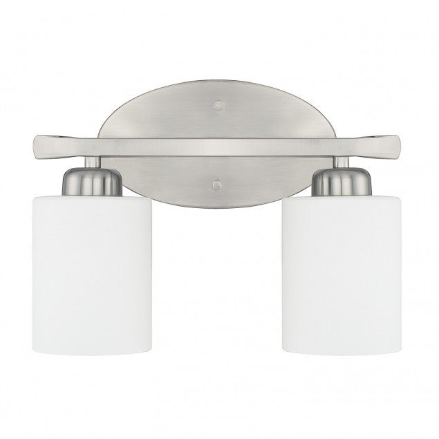 2 Light Dixon Vanity in Brushed Nickel by Capital Lighting 115221BN-338