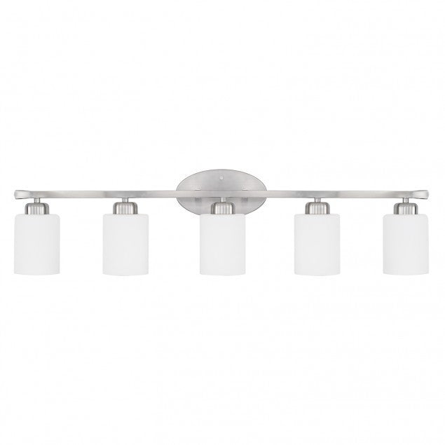 5 Light Dixon Vanity in Brushed Nickel by Capital Lighting 115251BN-338