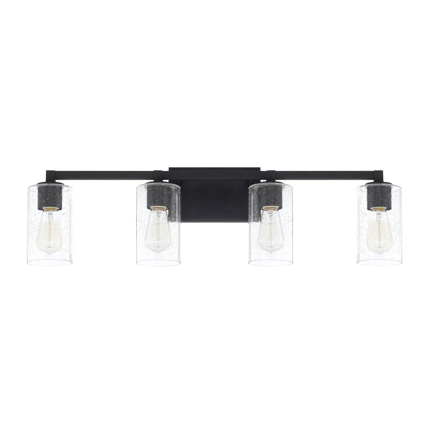 Capital Lighting 4 Light Ravenwood Vanity Light in Black Iron 119841BI-435