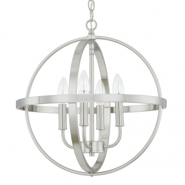 Small Home Place Pendant by Capital Lighting in Brushed Nickel 317541BN