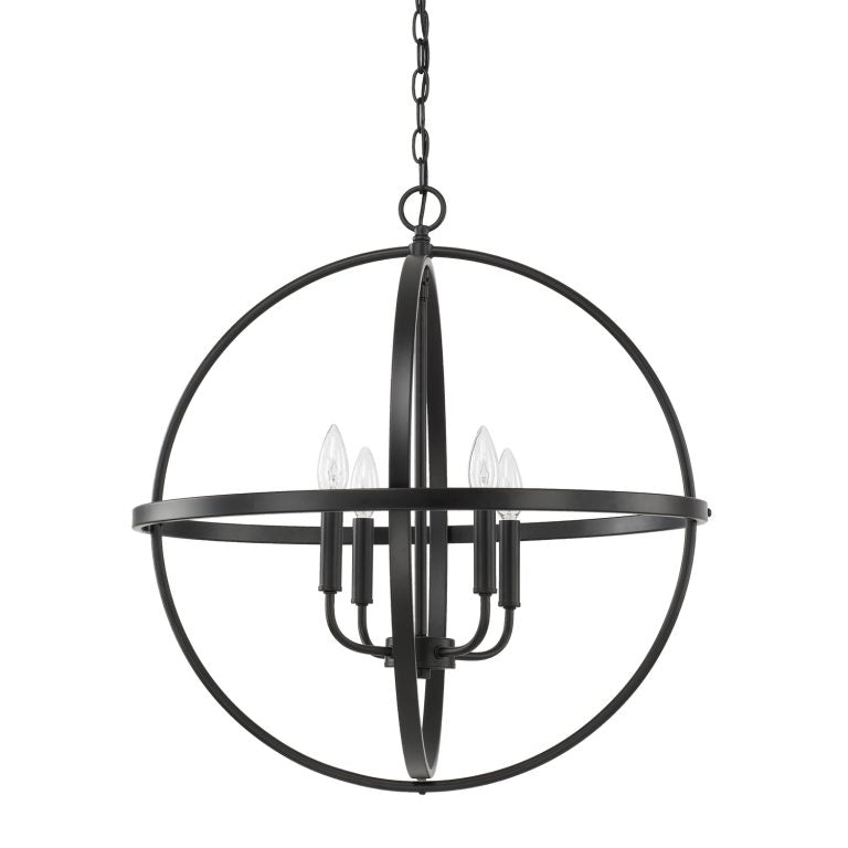 Large Home Place Pendant by Capital Lighting in Matte Black 317542MB