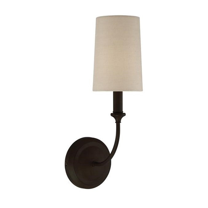 Sylvan 1 Light Sconce in Dark Bronze by Crystorama 2241-DB