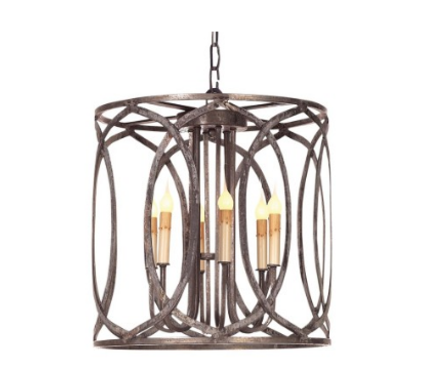 Ella Home Small New Orleans Pendant in grey Deep Ocean PD12
