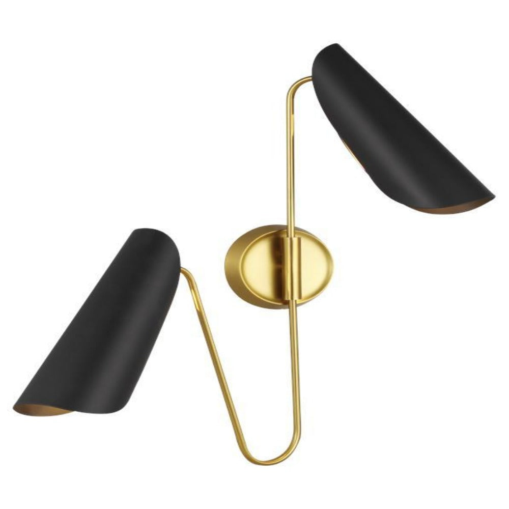 Donda Sconce, Sconce, Black Burnished Brass