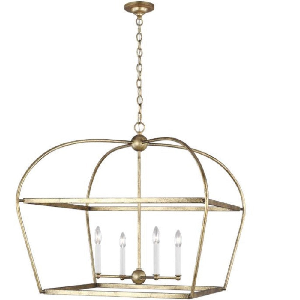 Arabella Lantern, Pendant, Antique Gold