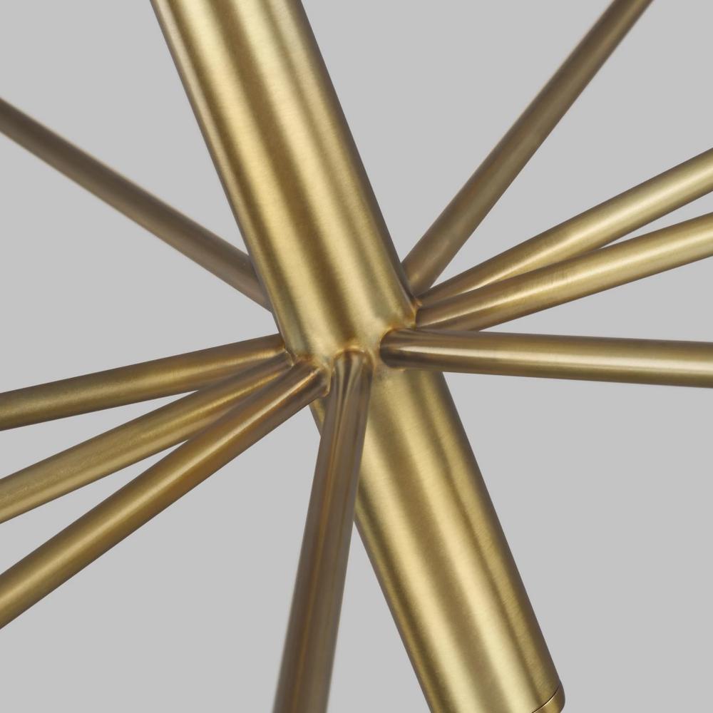 Up-close Shot of Fenella Chandelier, Burnished Brass