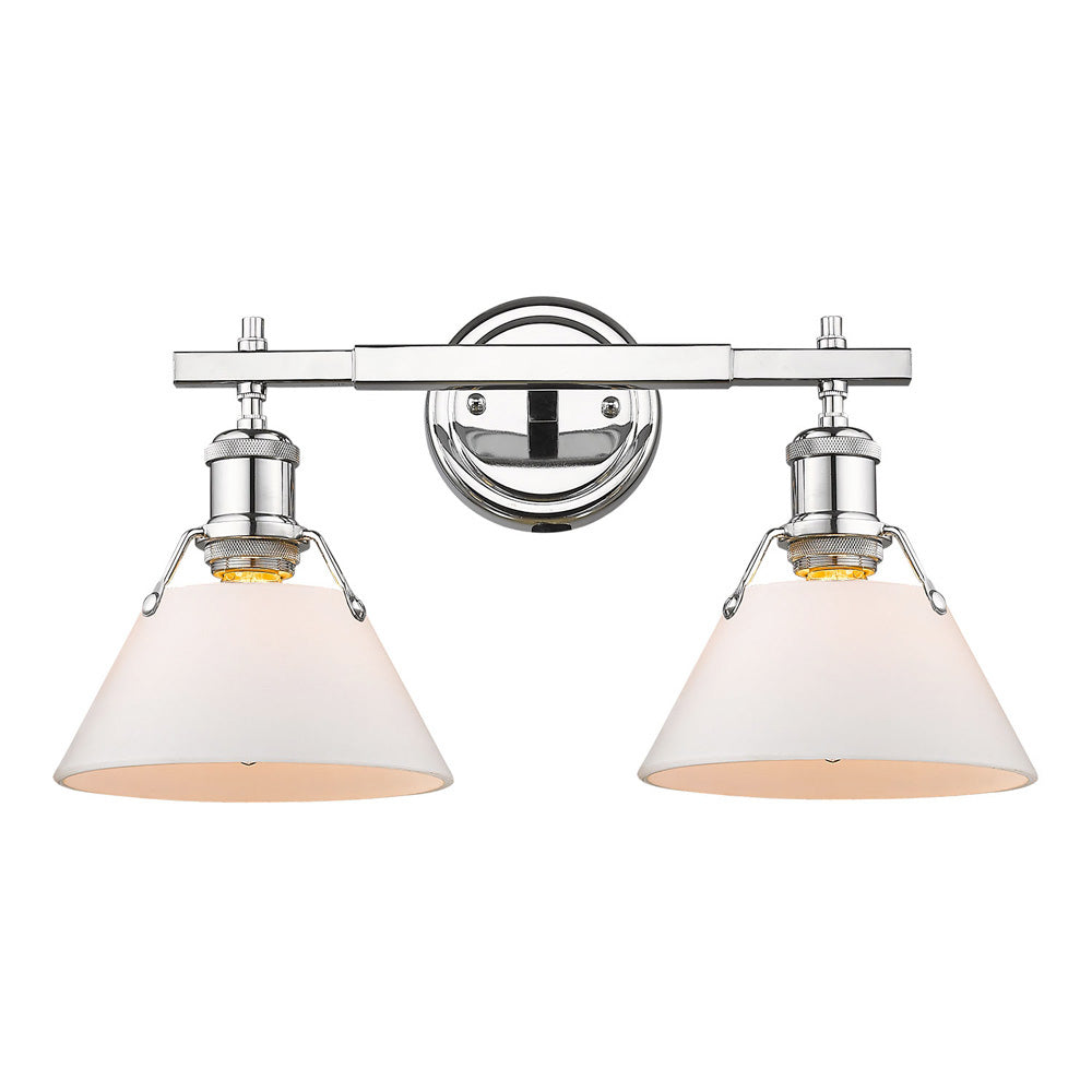 Orwell 2-Light Bath Vanity in Chrome