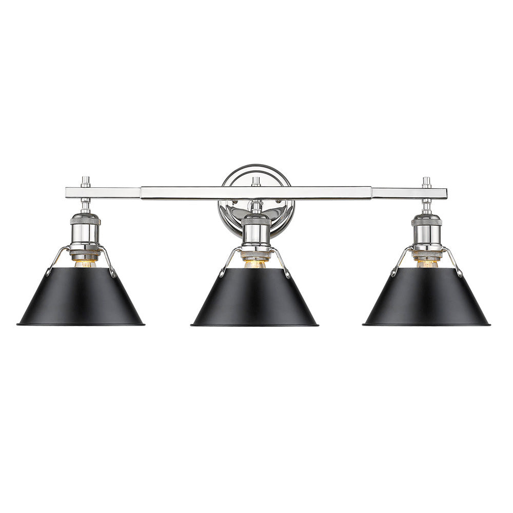 Orwell 3-Light Bath Vanity in Chrome