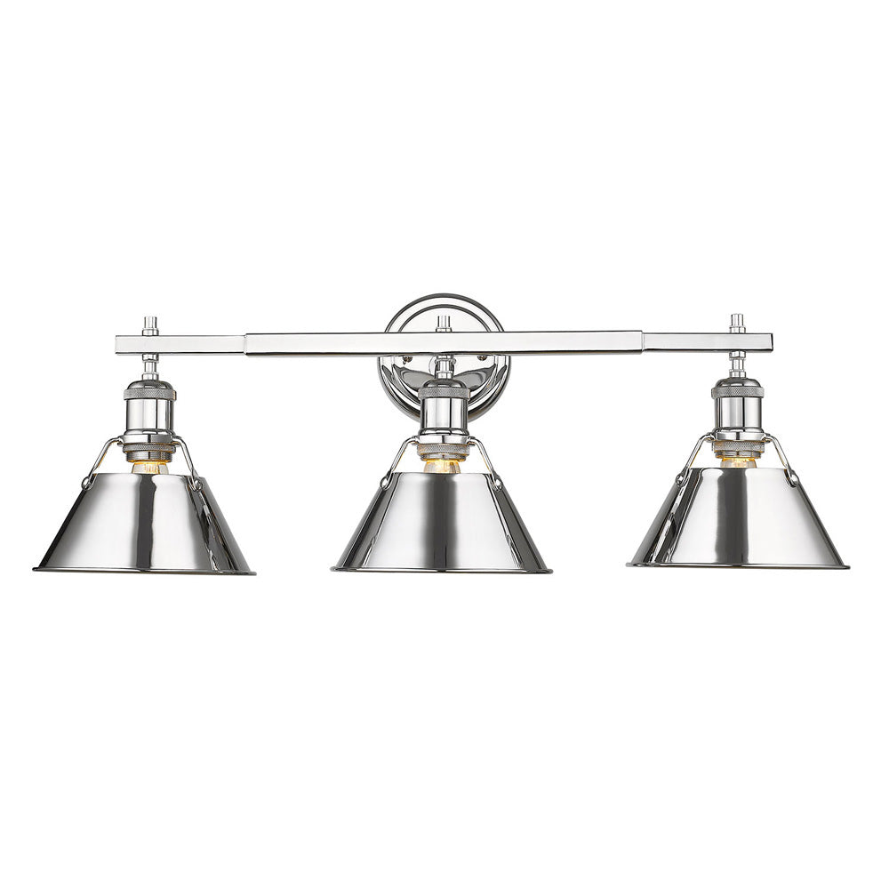 Orwell 3-Light Bath Vanity in Chrome