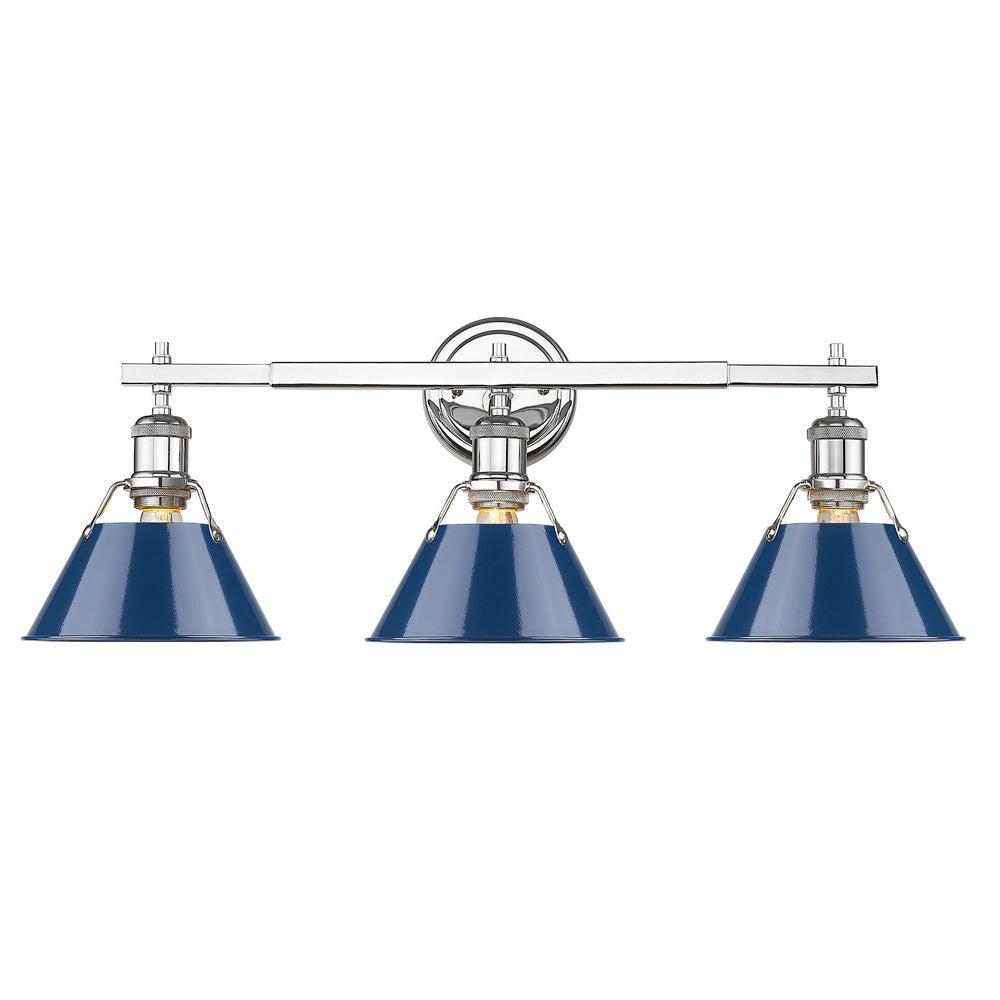 Orwell 3-Light Bath Vanity in Chrome